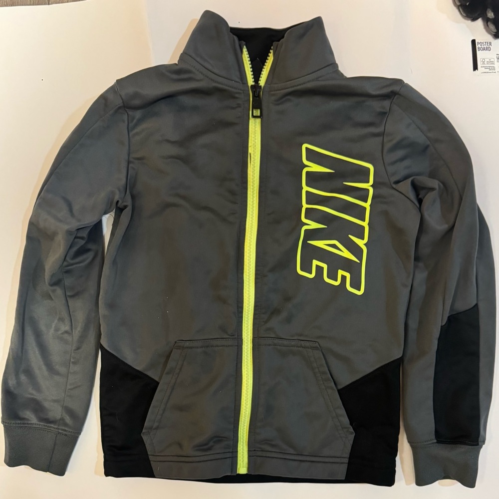 Nike Gray and Black with Neon Green accents